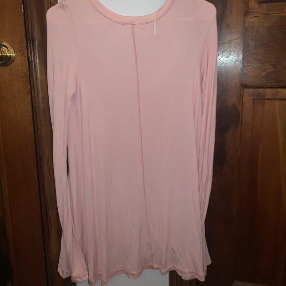 Free people pink long sleeve shirt - Picture 3 of 3